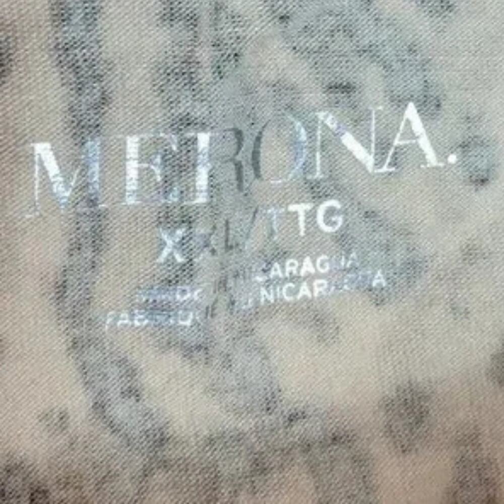 MERONA Tan Black Leopard Print Round Neck Short Sleeve Knit Top XXL - Picture 4 of 6